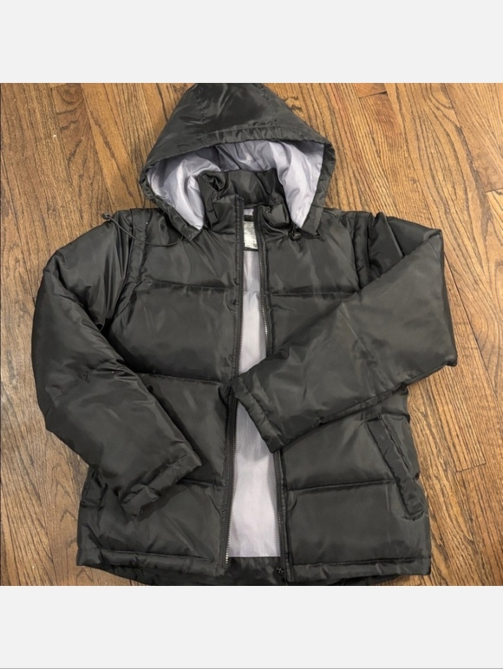 Vintage Learsi Black Hooded Puffer Jacket